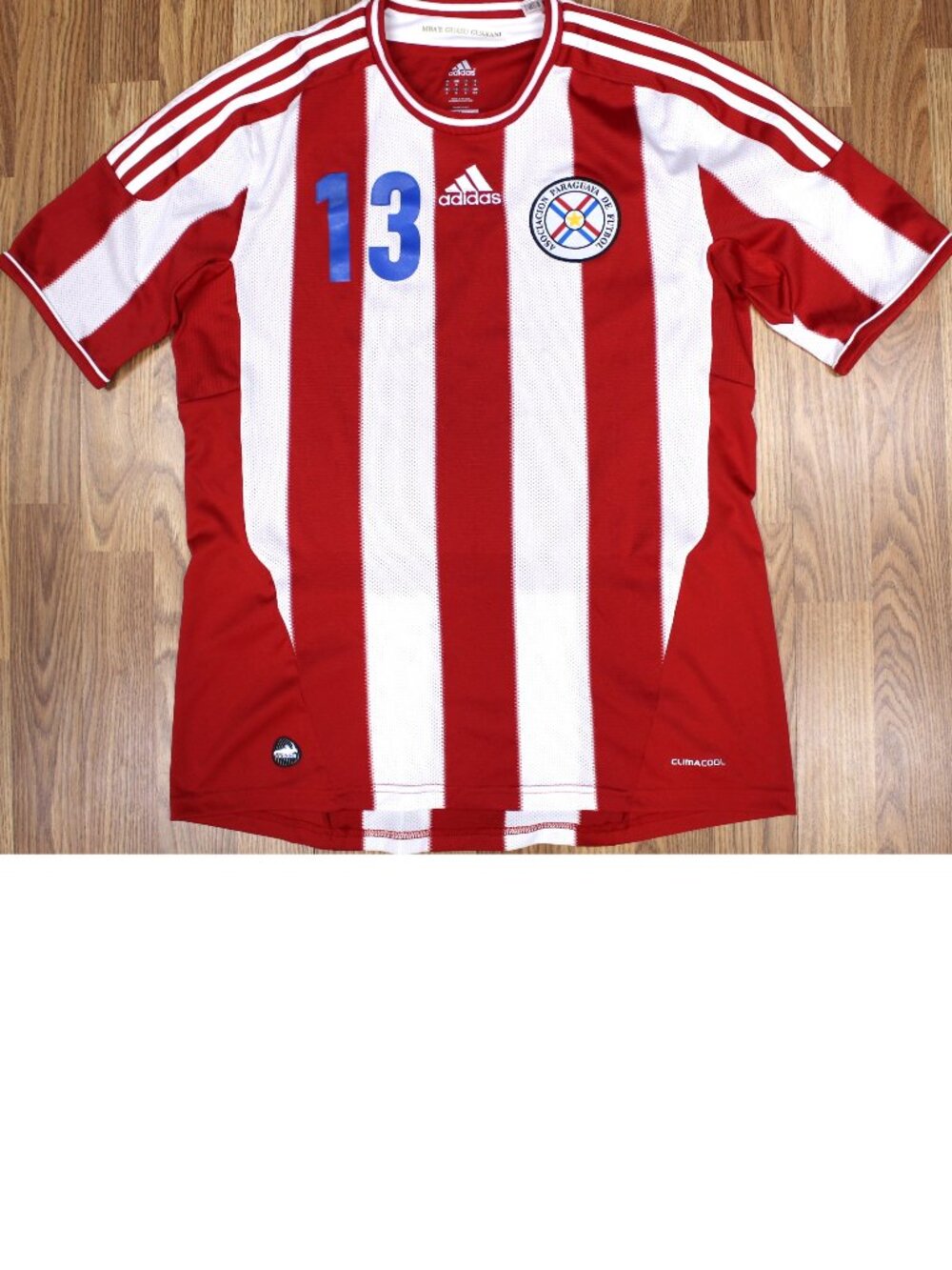 2011-2012 PARAGUAY FC ADIDAS CLIMACOOL JERSEY SOCCER/FUTBOL Sz MEDIUM, M